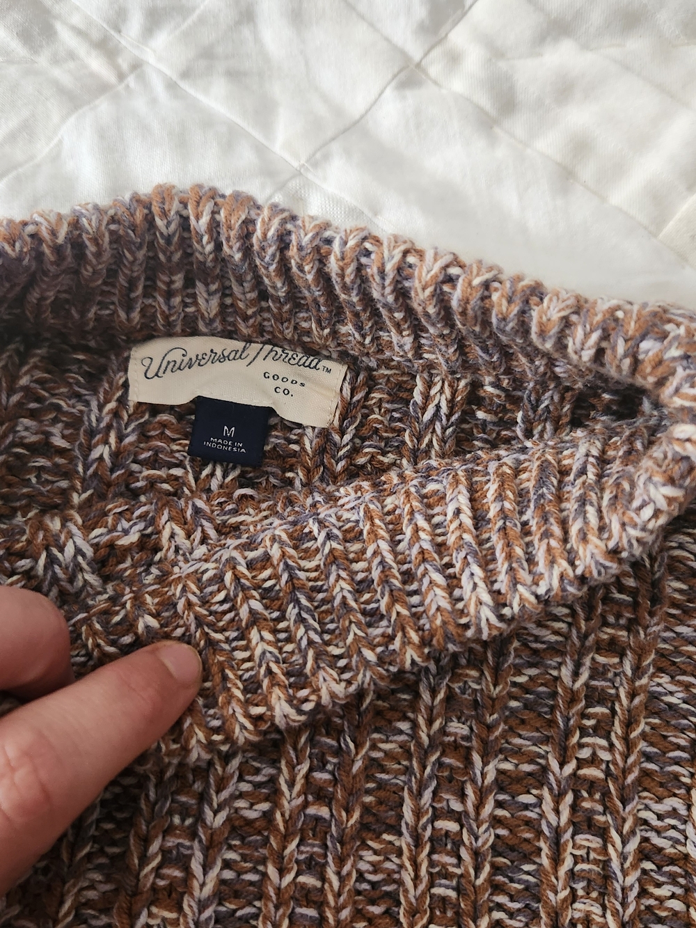 Universal Thread Marled Ribbed Crewneck Sweater - Picture 2 of 3